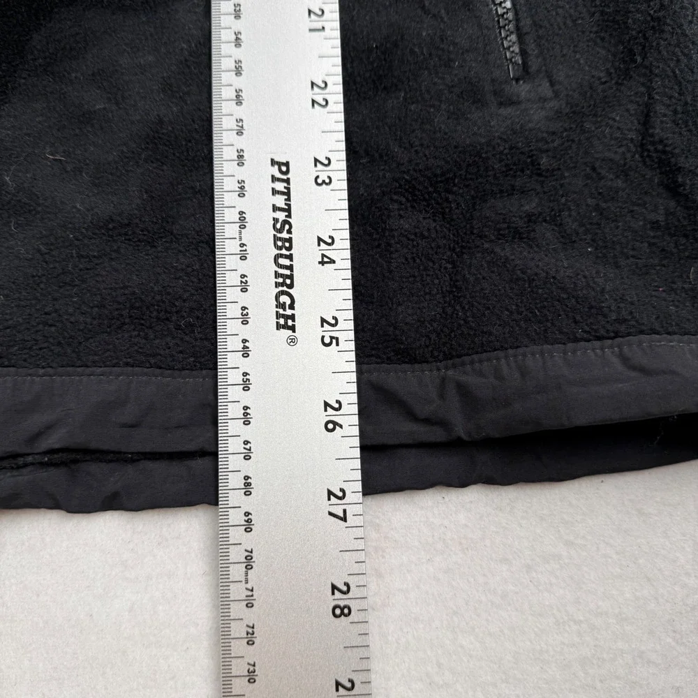The North Face Denali Fleece Jacket Mens Medium Black Full‎ Zip Mixed Media Coat